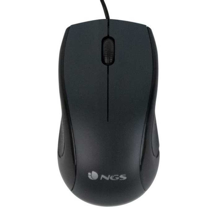 NGS Black Mist Ratón Óptico Negro